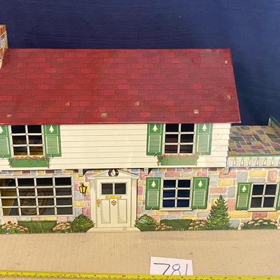 1950s Marx Metal Lithograph Doll House