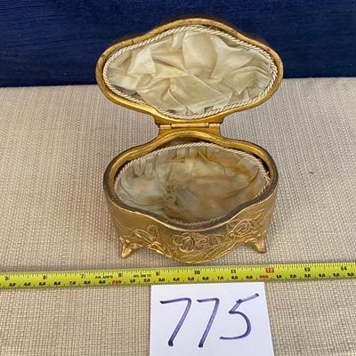Vintage Metal Trinket Box