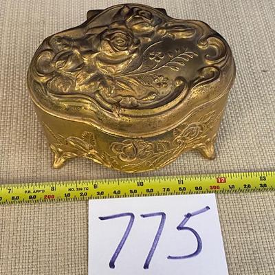 Vintage Metal Trinket Box