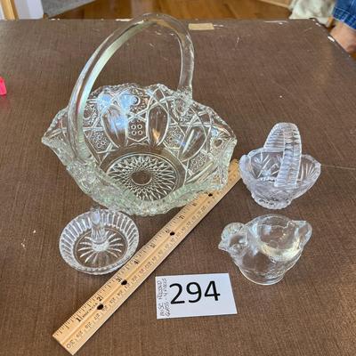 Misc Pressed Glass Pieces
