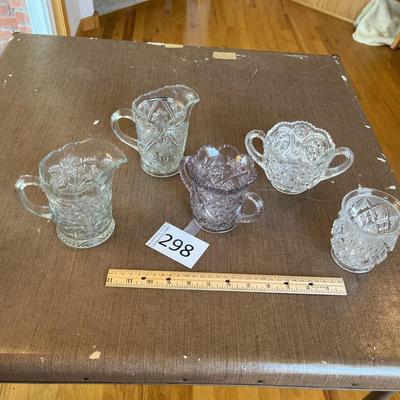 Assorted Cream & Sugar Dishes