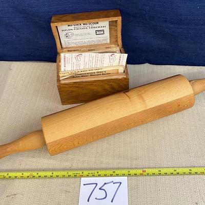 Vintage Recipes and Rolling Pin