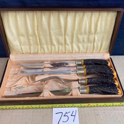 Vintage Flint Carving Set