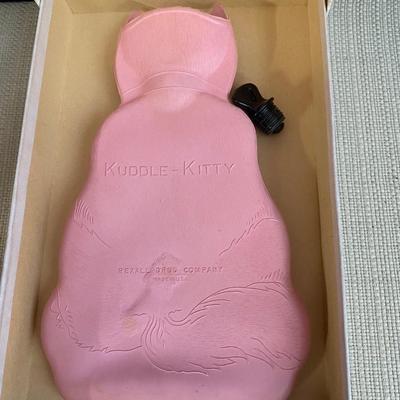 Vintage Kidâ€™s Cat Hot Water Bottle