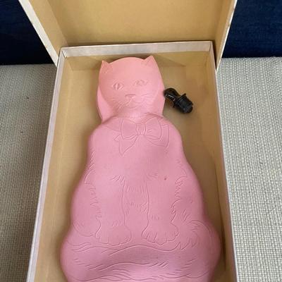Vintage Kidâ€™s Cat Hot Water Bottle