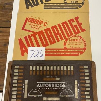 Vintage Autobridge Playing Board & Sheets