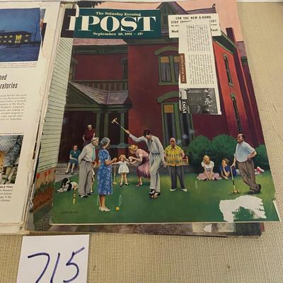 Norman Rockwell Album Of Post Magazines
