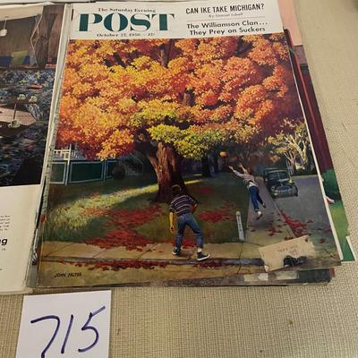 Norman Rockwell Album Of Post Magazines