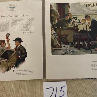 Norman Rockwell Album Of Post Magazines