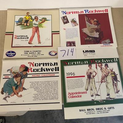 Vintage Norman Rockwell Calendars