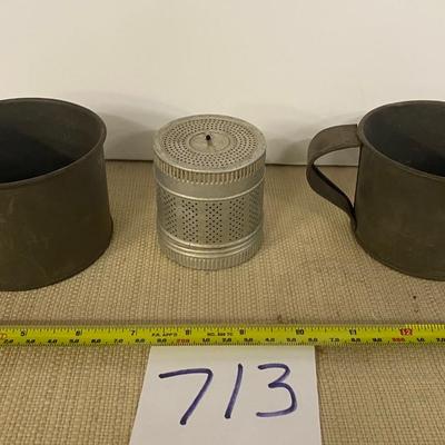 Vintage Metal Cups