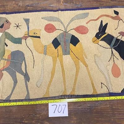 Vintage Egyptian Wall Tapestry