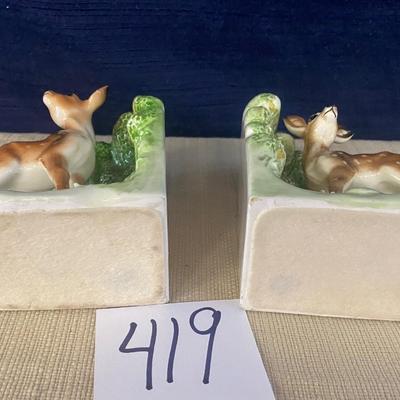 Vintage Deer Book ends