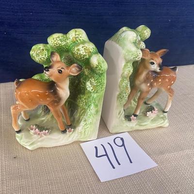 Vintage Deer Book ends