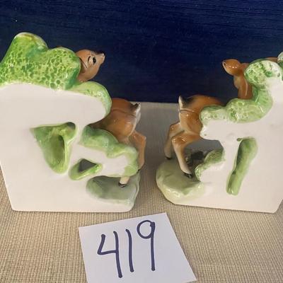 Vintage Deer Book ends
