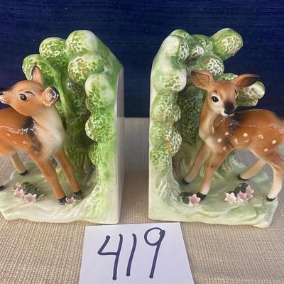 Vintage Deer Book ends