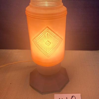 Vintage Art Deco Glass Lamp