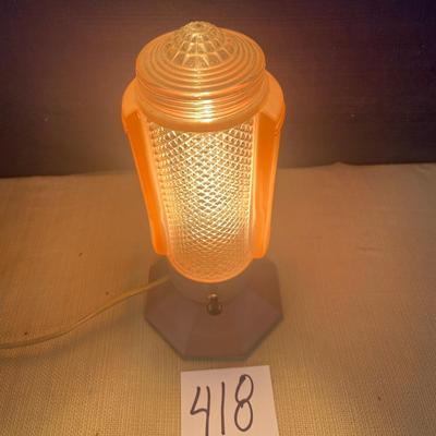 Vintage Art Deco Glass Lamp