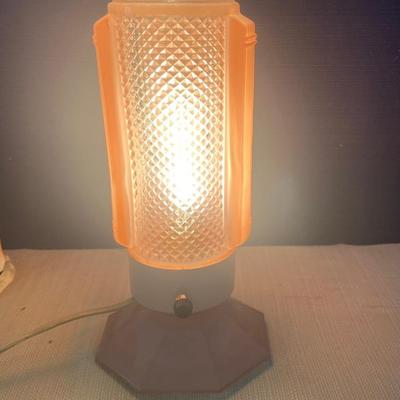 Vintage Art Deco Glass Lamp