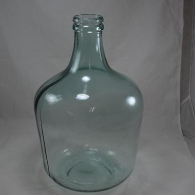 Lot of 2 Green Demijohns 12" & 16"