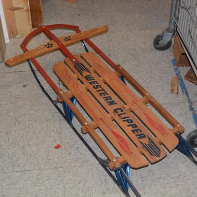 Vintage 46" "Western Clipper" Runner Sled