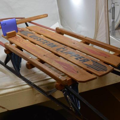 Vintage 46" "Western Clipper" Runner Sled