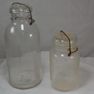 Lot of 2 Wired ATLAS Jars 11" & 7"