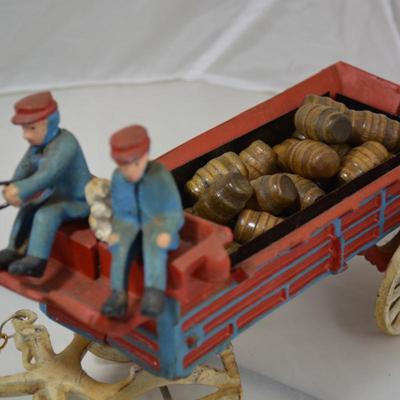 Vintage Cast Iron Beer Wagon