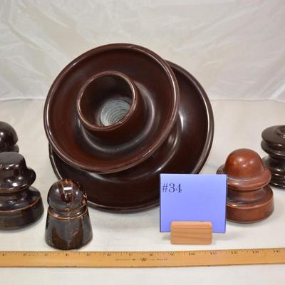 Lot of Vintage Ceramic Insulators