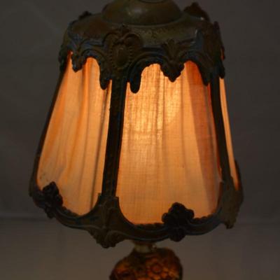 Small Vintage Table Lamp with Shade