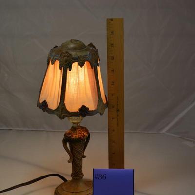 Small Vintage Table Lamp with Shade