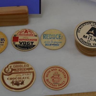 Lot of Vintage Milk Bottle Caps