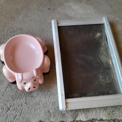 PetSafe Dog door replacement and Pig pet bowl