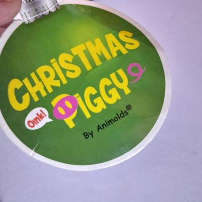 Christmas Decorations, wreath, pig ornament, stockings and more