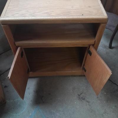 Rolling tv or microwave cabinet with storage