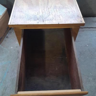 Deep drawered end table