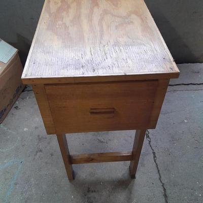 Deep drawered end table