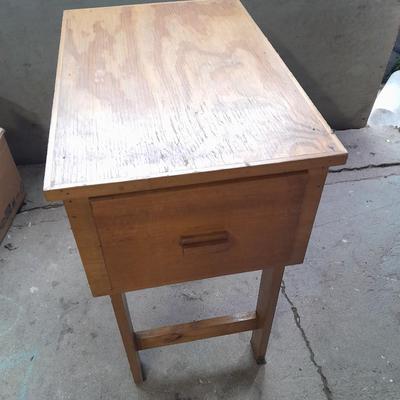 Deep drawered end table