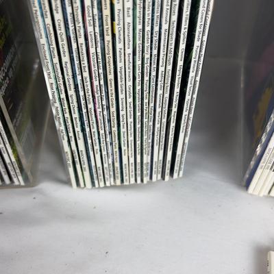 1075 Lot of Fine Gardening Magazines with Acrylic Holders