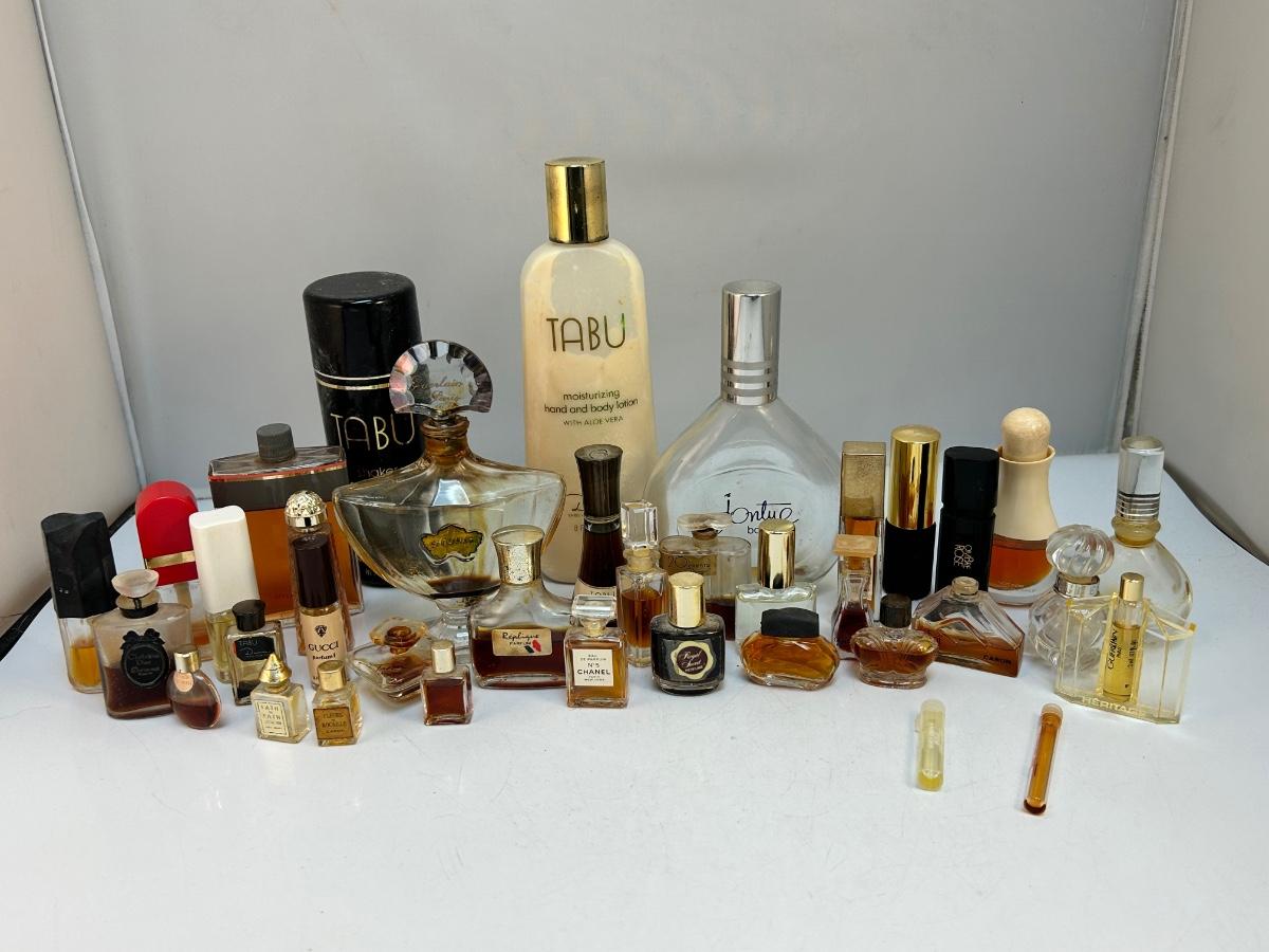 Huge Mixed Lot of Vintage and Retro Perfume Bottles Tabu Chanel