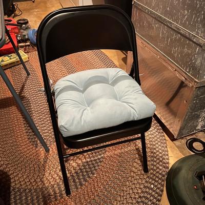 8 Folding Chair Lot - Cosco Padded Seat