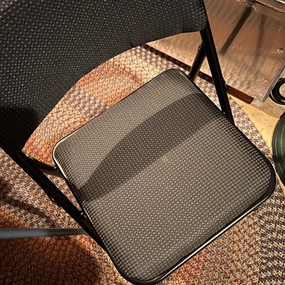 8 Folding Chair Lot - Cosco Padded Seat