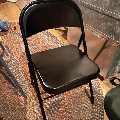 8 Folding Chair Lot - Cosco Padded Seat