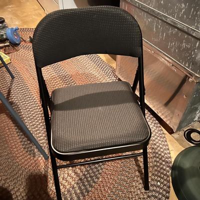 8 Folding Chair Lot - Cosco Padded Seat