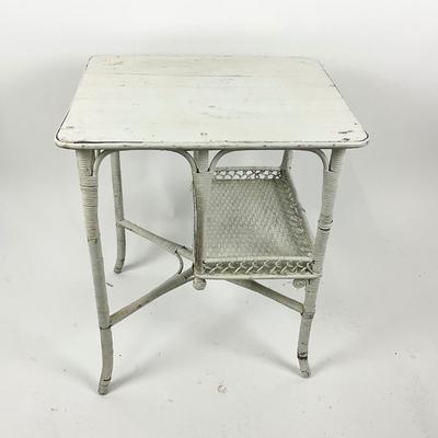1076 Antique Wicker Stand