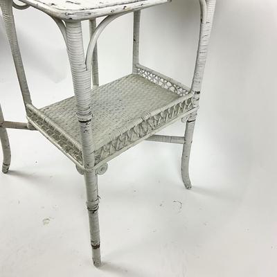 1076 Antique Wicker Stand