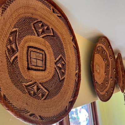 Vintage Nigerian Hausa Handwoven Basket