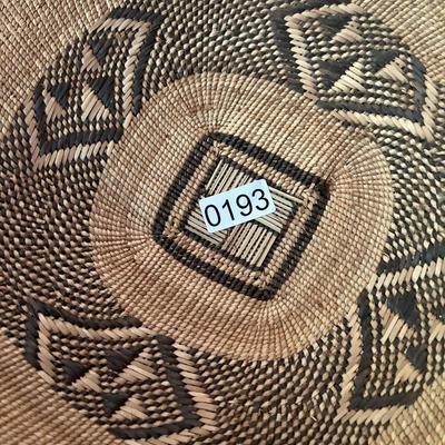 Vintage Nigerian Hausa Handwoven Basket