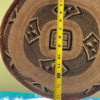 Vintage Nigerian Hausa Handwoven Basket