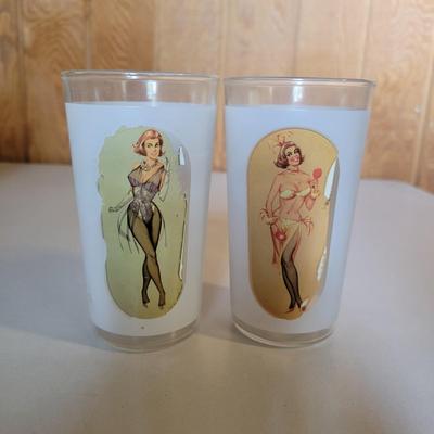 Assortment of RisquÃ© Adult Books and Glasses (O-DW)